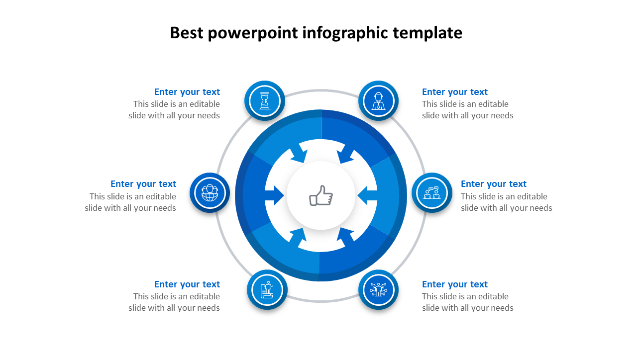 best powerpoint infographic template-blue